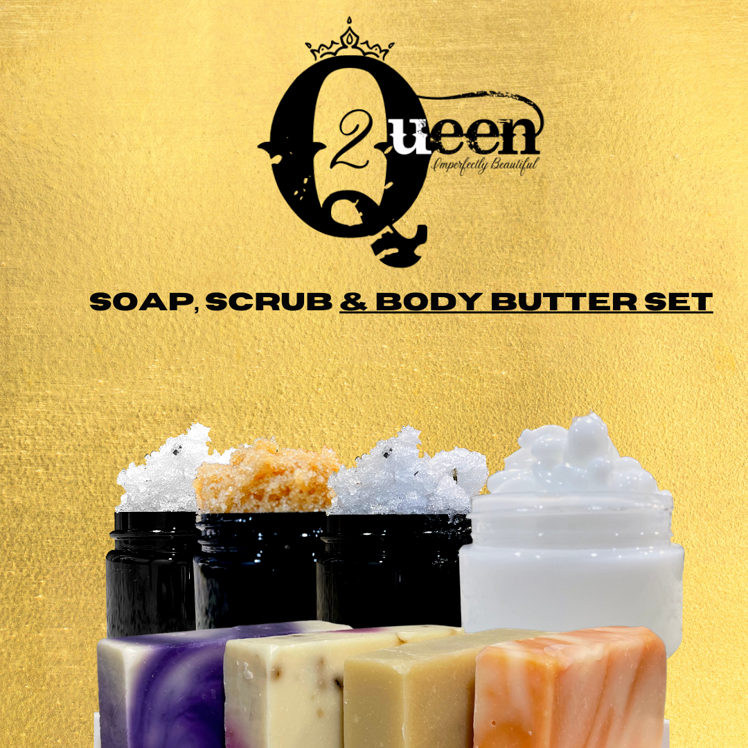 SOAP, SCRUB & BODY BUTTER GIFT SET